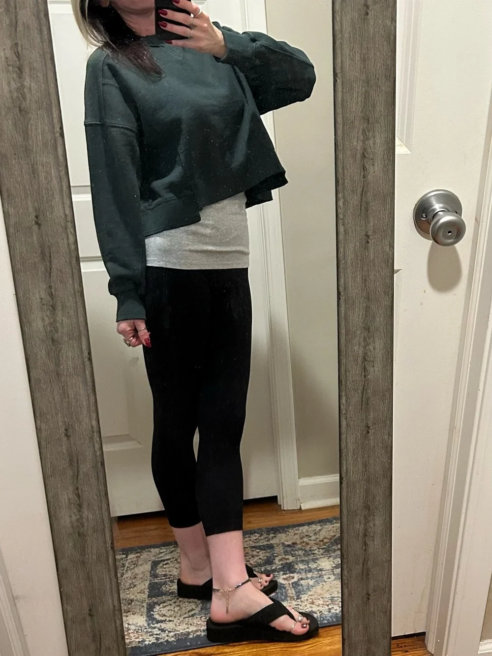 NWT Free People Movement Intercept Pullover in Evergreen